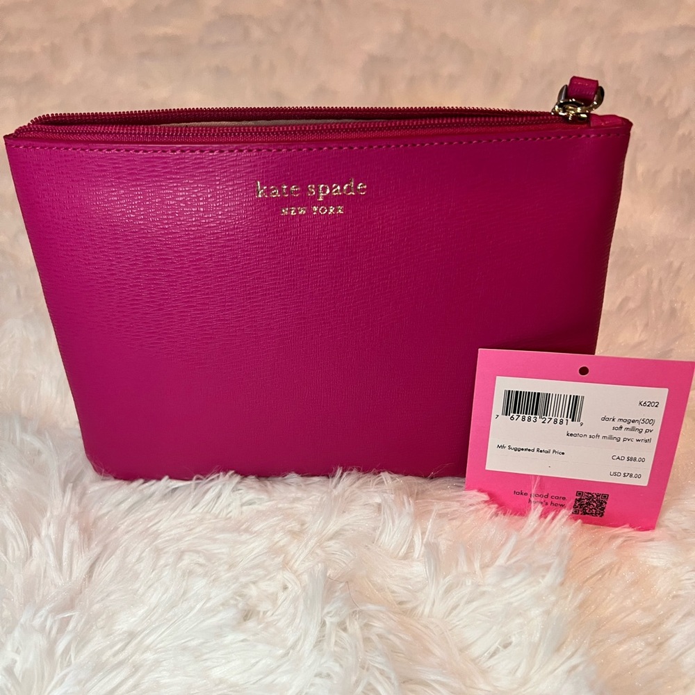Kate Spade Keaton Wristlet - Dark Magenta